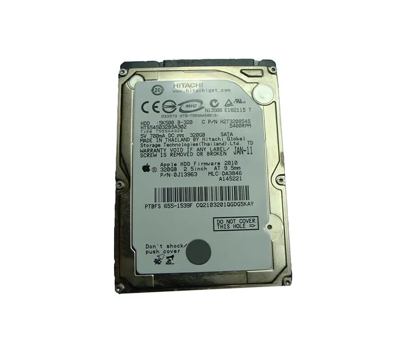 655-1539F - Apple 320GB 5400RPM SATA-300 2.5-inch Hard Drive