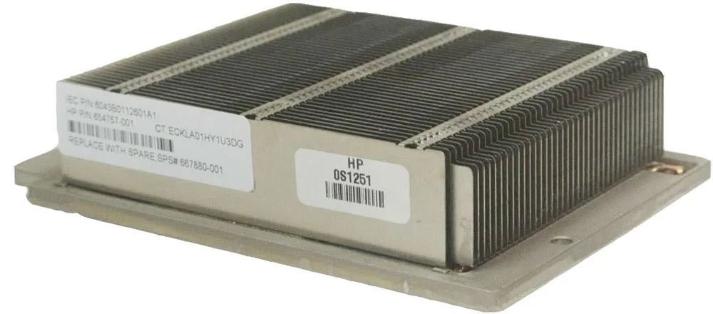 667880-001 - HP Low End Heatsink for ProLiant DL360p G8 Server