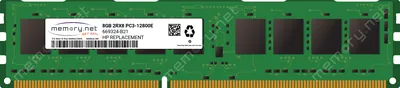 HP 669324-B21#0D1 8GB PC3-12800 DDR3-1600MHz ECC Unbuffered CL11 UDIMM Dual-Rank Memory Module