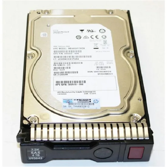 695510-B21 HP 4TB 7200RPM SAS 6Gb/s Hot-Pluggable 3.5-inch Hard Drive