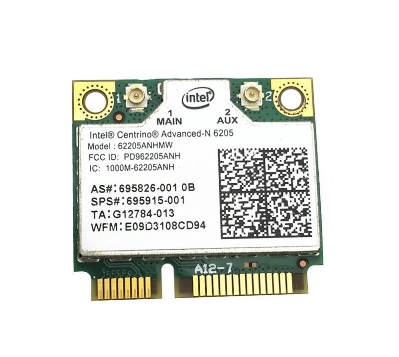 HP 695826-001 62205ANHMW IEEE 802.11a/b/g/n 300Mb/s 2.4/5GHz Dual-Band Half-Mini PCI-Express Wireless Network Card