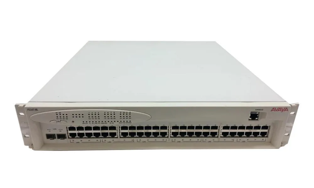700228125 - Avaya P334T-ML Layer 3 Switch 48 x 10/100Base-TX LAN 2 x SFP (mini-GBIC) 1 x Stacking Module