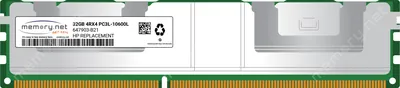 HP 708643R-B21#0D1 32GB PC3-14900 DDR3-1866MHz ECC Registered CL13 LRDIMM Quad-Rank Memory Module