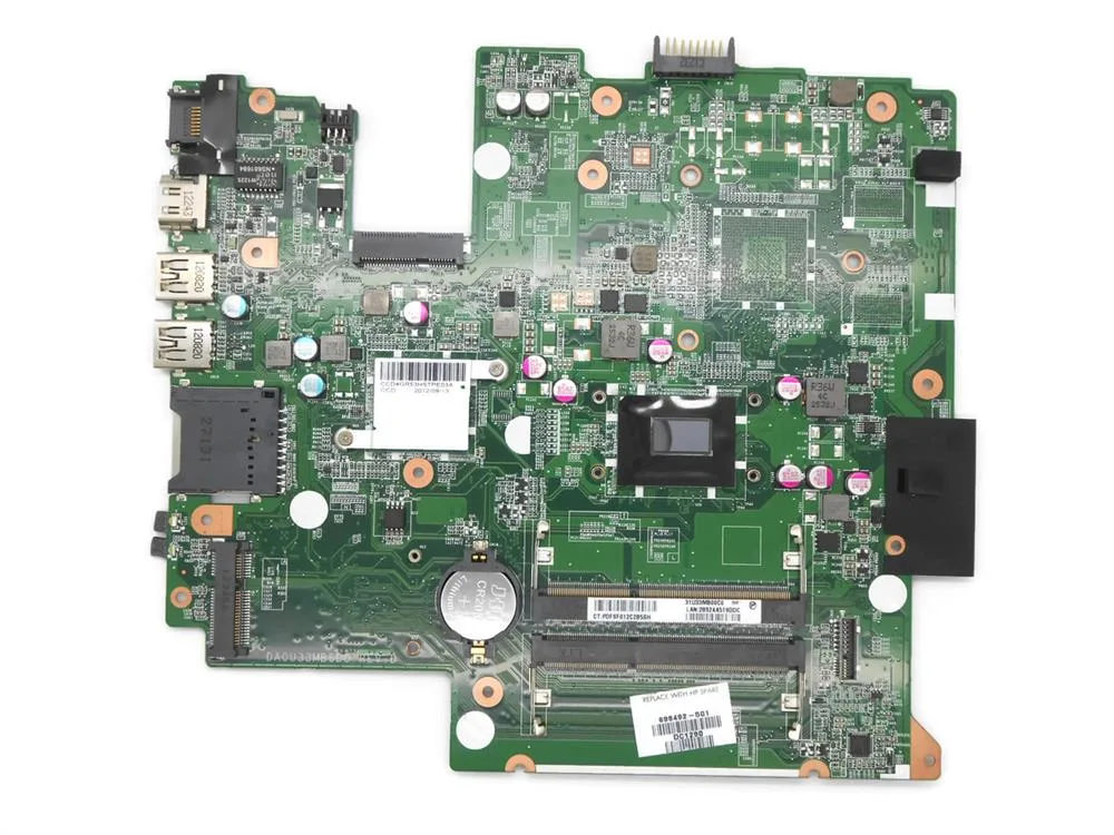 714618-501 - HP System Board for Sleekbook 14-B Laptop Motherboard with Intel I3-2367m 1.4GHz Cp