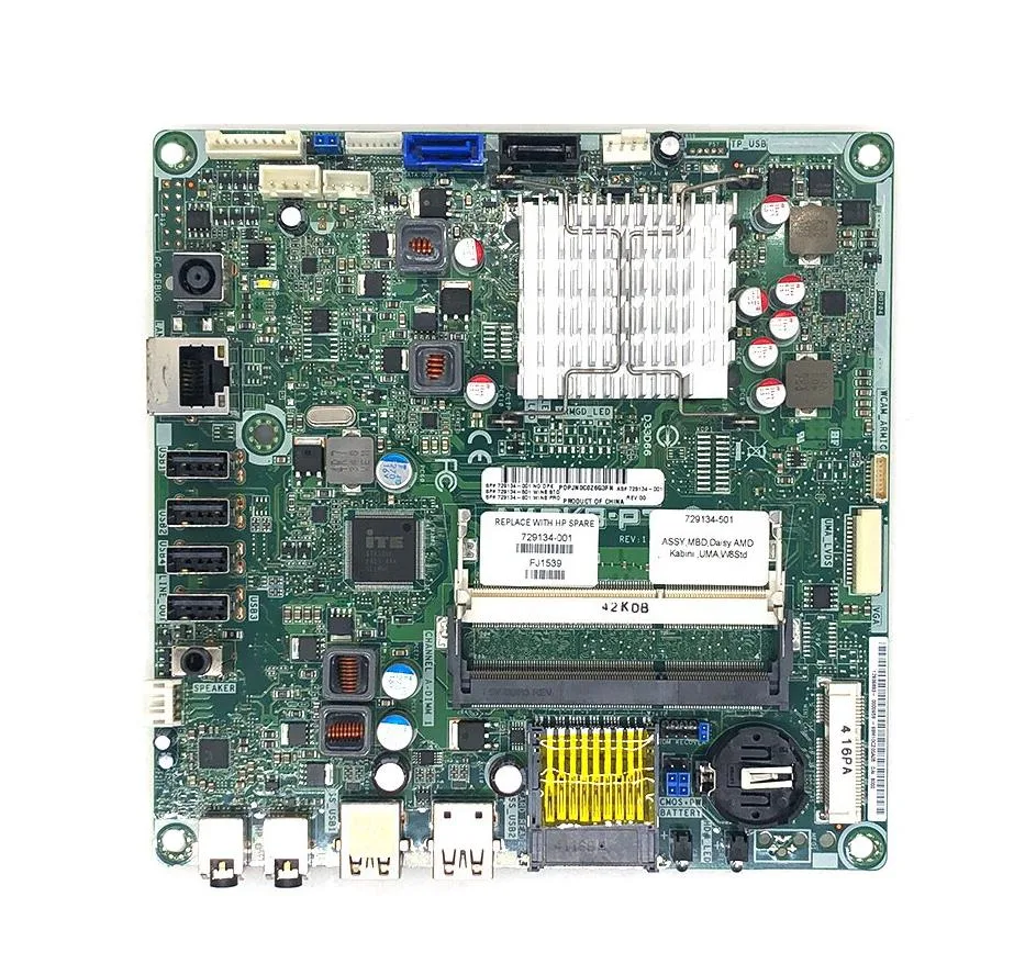 729134-501 - HP Ts 19 Daisy Kabini Aio Motheboard with AMD E1-2500 1.4GHz Cpu