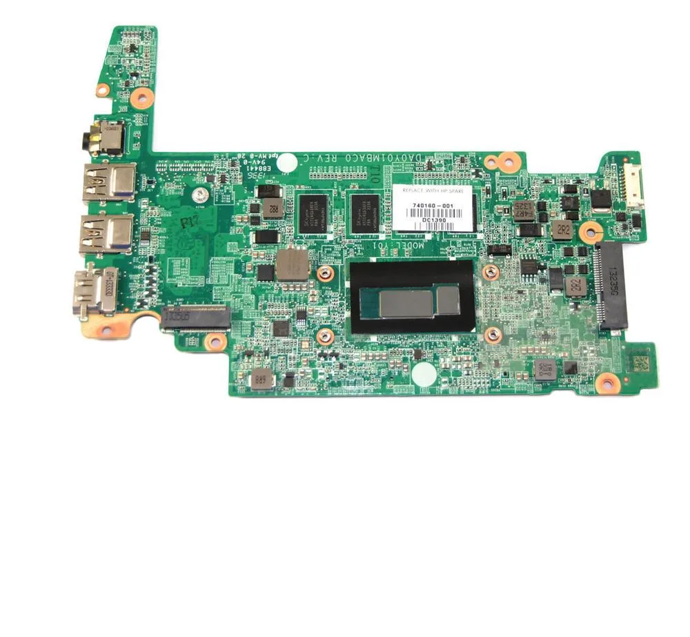 740160-001 - HP Chromebook 14-Q Laptop Motherboard 4GB Ram with Intel Celeron