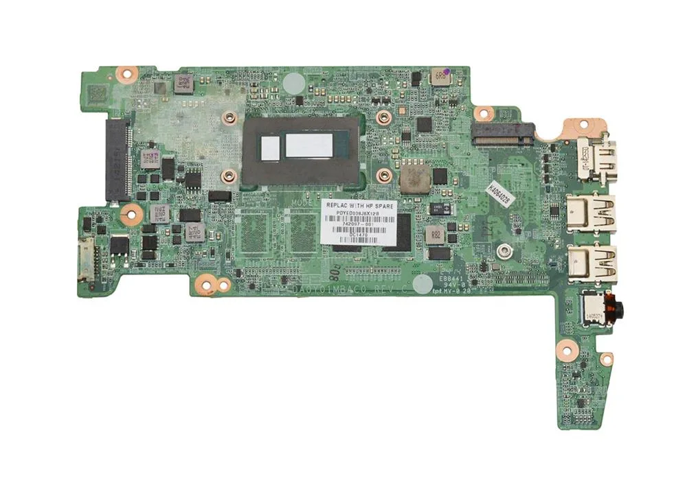 742097-001 - HP Chromebook 14-Q Laptop Motherboard with Intel Celeron 2955u 1.4