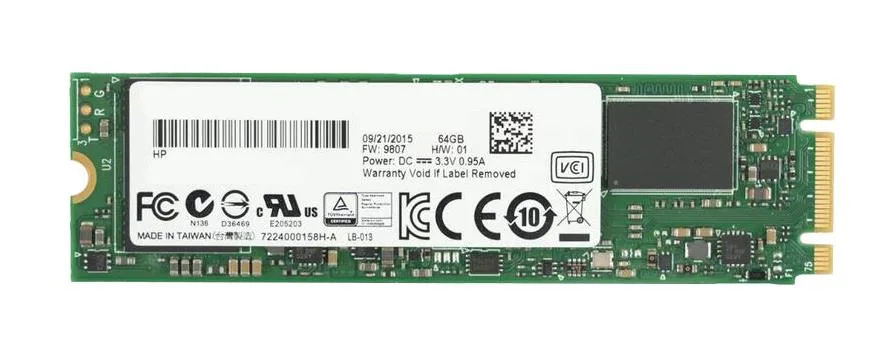 754322-001 - HP 64GB SATA 6Gb/s M.2 Solid State Drive