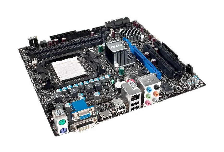 7549-018 - MSI 785GTM-E45 Desktop Board AMD 785G HyperTransport Technology Socket AM2+ 2600MHz HT 8GB DDR2 SDRAM DDR2-1066/PC2-8500, DDR2-800/PC2-6400, DDR2-667/PC2-5300 CrossFire Micro ATX