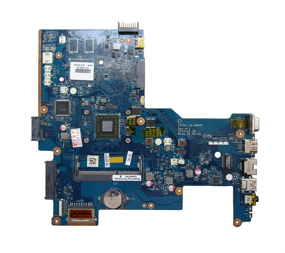 765330-001 - HP System Board (Motherboard) AMD E1-6010 CPU for Notebook 250 Gen3