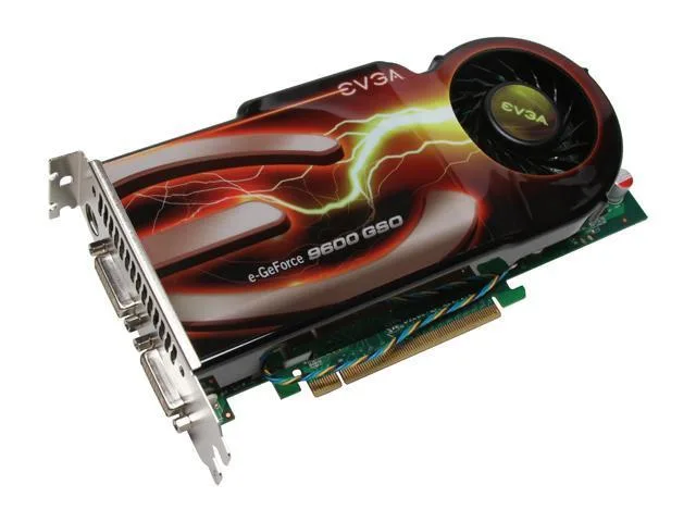 768-P3-N968-A1 - EVGA GeForce 9600 GSO 768MB GDDR3 192-Bit HDCP Ready SLI Support PCI Express 2.0 x16 Video Graphics Card
