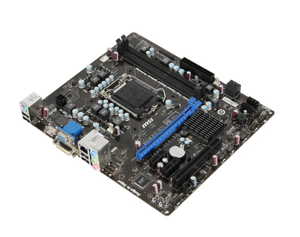 MSI 7788-020R/BU1 H61M-P31-G3 Socket LGA 1155 Intel H61 Express Chipset DDR3 2x DIMM 4x SATA 3.0Gb/s Micro-ATX Motherboard