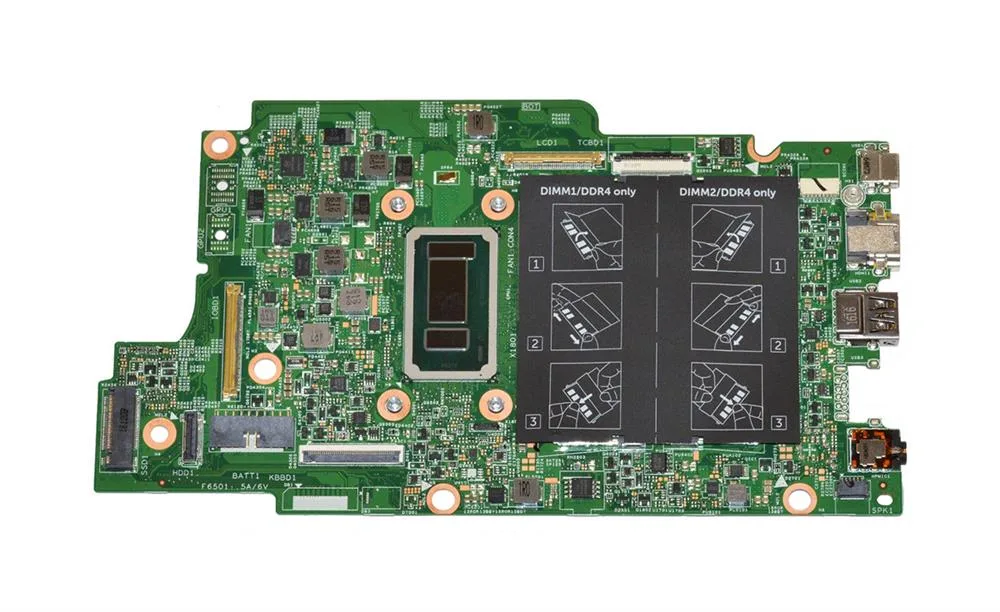 77G1M - Dell System Board (Motherboard) with Intel I7-6560U 2.20GHz CPU for Inspiron 7368 / 7569 Laptop