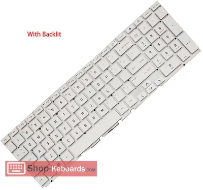 785871-001 - HP High Quality with Frame Replacement Keyboard (US UK) White