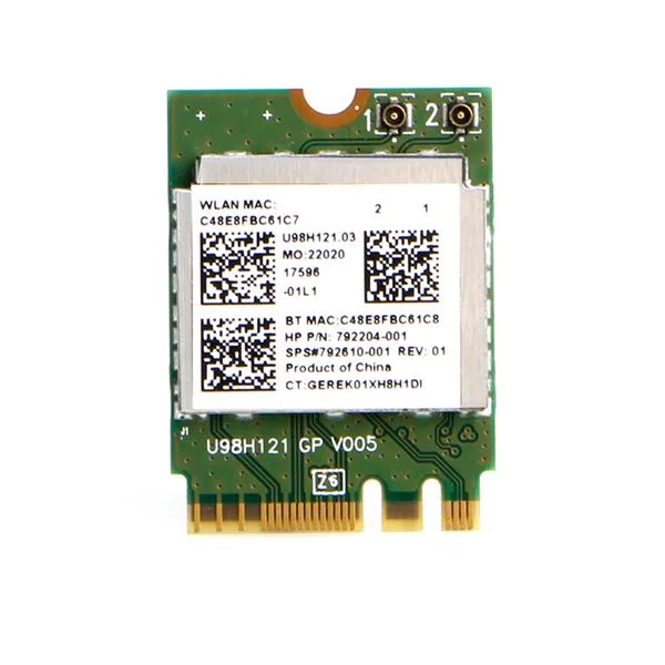 792204-001 - HP RTL8723BE 1x1 Bluetooth + WIFI Adapter for ProBook 455 G3 Notebook PC