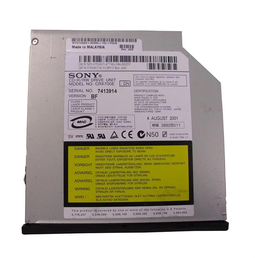 7G067 - Dell 8X CD-RW and CD-ROM Unit
