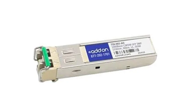 7SX002AO - Addonics 1Gbps 1000Base-CWDM Single-mode Fibre 80km 1530nm DOM LC Connector SFP Transceiver Module