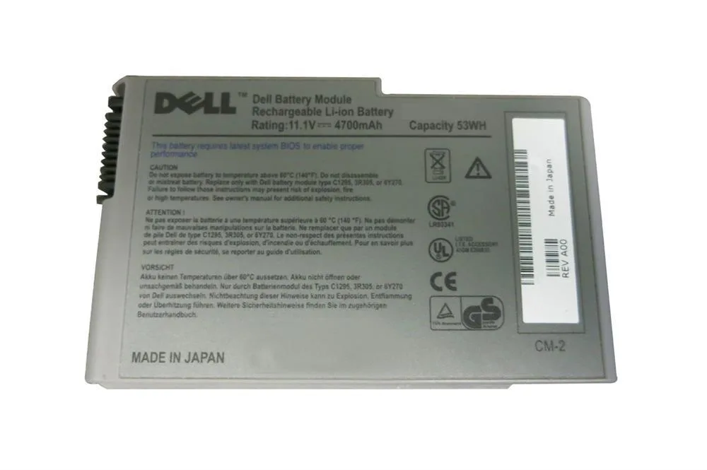 7W999 - Dell 6-Cell 11.1V Li-Ion Battery for Latitude D600/D500