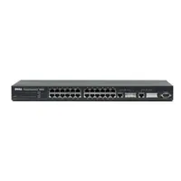 7X722 - Dell PowerConnect 3024 24 x Ports 10/100Base-T + 2 x Ports Gigabit Rack-Mountable Fast Ethernet Network Switch