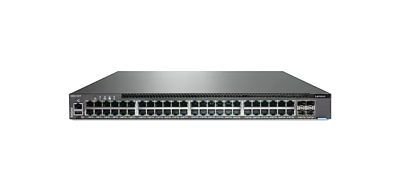 7Y810011WW - Lenovo ThinkSystem NE0152T RackSwitch (Rear to Front) 48x 1000Base-T with 4x SFP/SFP+ Manageable Layer 3 Modular Switch