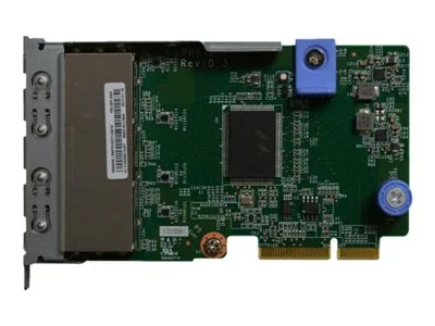 Lenovo 7ZT7A00545 Quad Port RJ-45 1Gb/s LOM Network Adapter for ThinkSystem