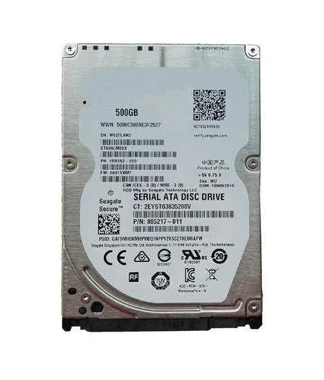 805217-011 - HP 500GB 7200RPM SATA 6Gb/s 2.5-inch Hard Drive
