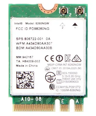 HP 806722-001 Dual-Band Wireless-AC 802.11ac 2x2 WiFi + Bluetooth Adapter
