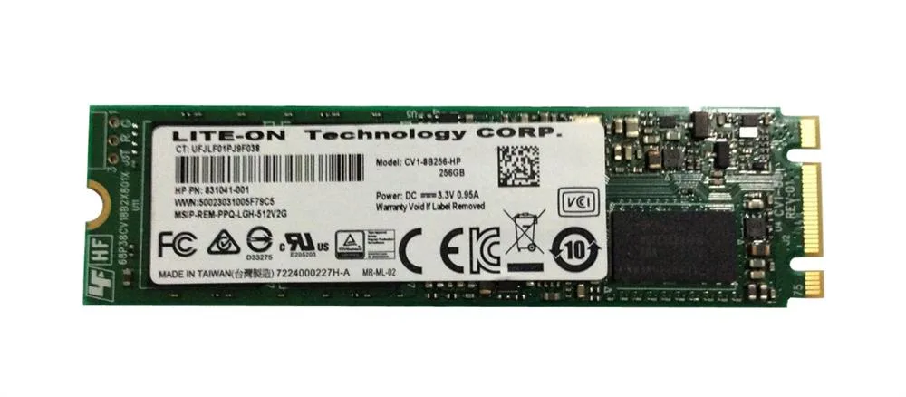 831041-001 - HP 256GB Triple-Level Cell SATA 6Gb/s M.2 2280 Solid State Drive