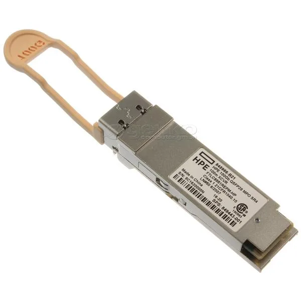 845966-B21 - HP 100Gbps 100GBase-SR4 Multi-mode Fiber 100m 850nm MPO Connector QSFP28 Transceiver Module