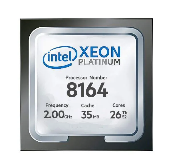 869088-B21 - HP 2.00GHz 35.75MB L3 Cache Socket FCLGA3647 Intel Xeon Platinum 8164 26-Core Processor for ProLiant DL380 G10 Server