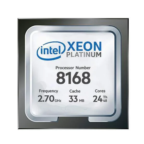 869089-B21 - HP 2.70GHz UPI 33MB L3 Cache Intel Xeon Platinum 8168 24 Core Processor for DL380 Gen10 Server