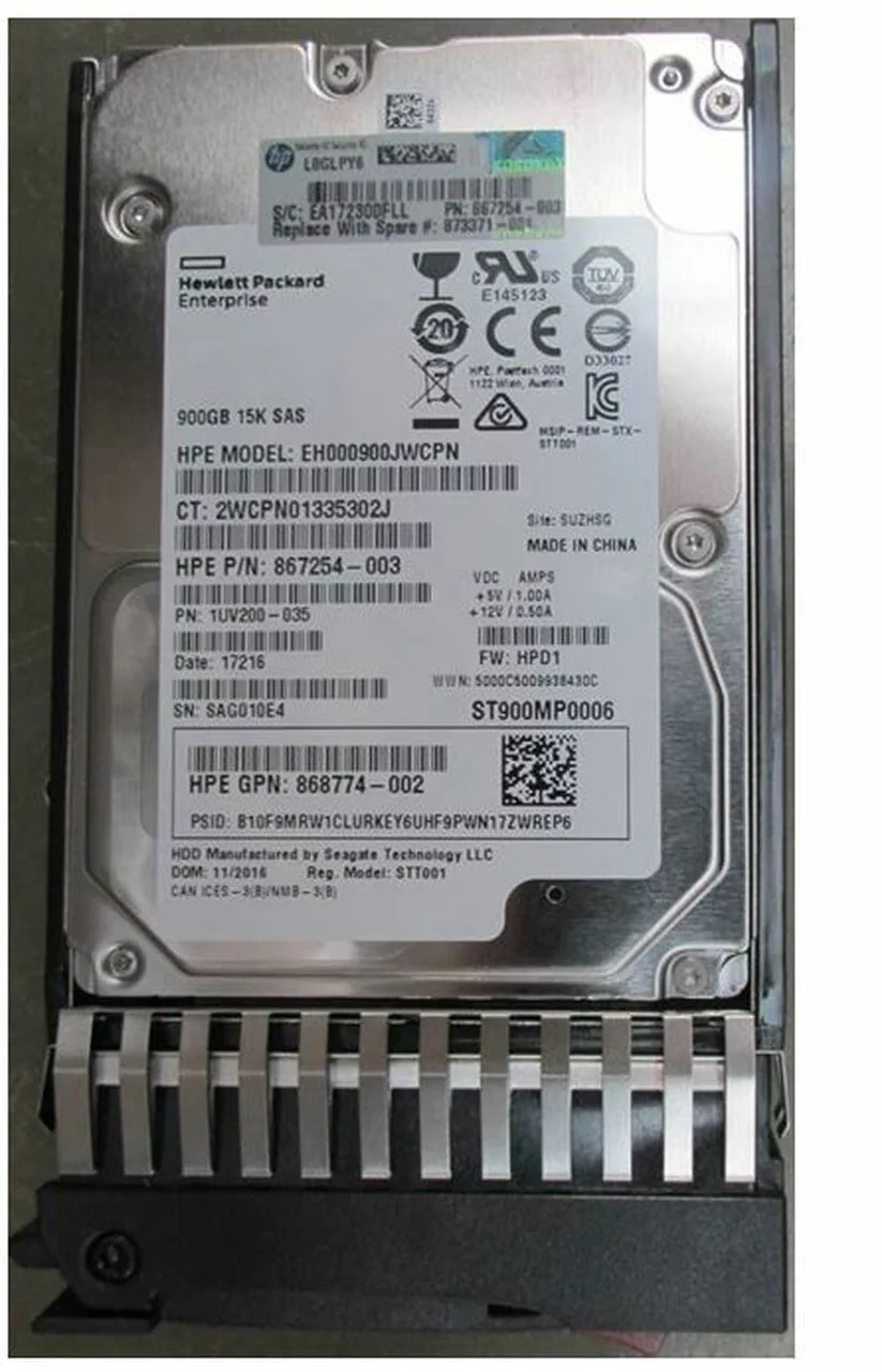 873033-001 - HP 900GB 15000RPM SAS 12Gb/s 2.5-inch Hard Drive