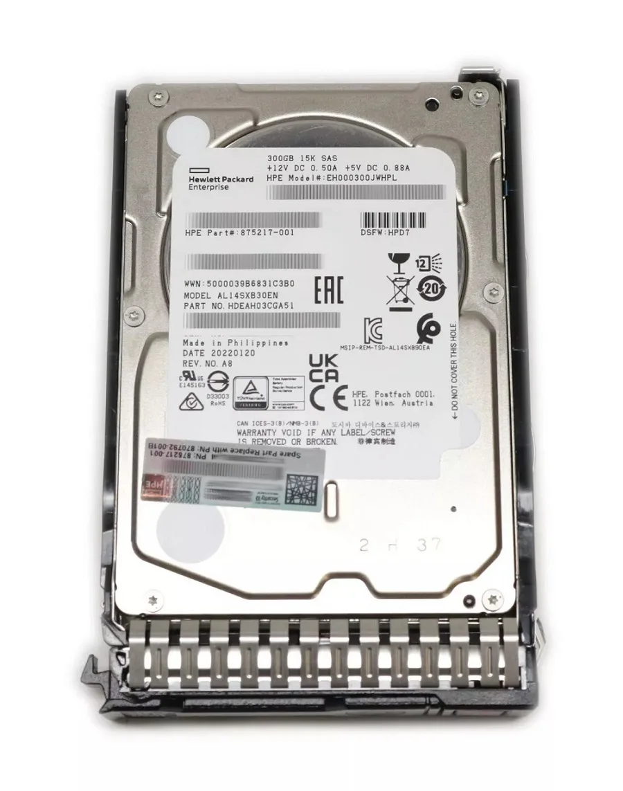 875217-001 - HP 300GB 15000RPM SAS 15000RPM 2.5-inch Hard Drive