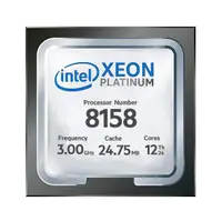 878656-B21 - HP 3GHz 24.75MB L3 Cache Socket FCLGA3647 Intel Xeon Platinum 8158 12-Core Processor