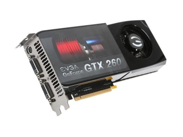 896-P3-1250-AR - EVGA GeForce GTX 260 Core 216 896MB 448-Bit DDR3 PCI Express 2.0 x16 Dual DVI/ HDMI/ HDTV-out Video Graphics Card