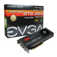 896-P3-1258-R1 - EVGA GeForce GTX 260 Core 216 SuperClocked 896MB 448-Bit GDDR3 PCI Express 2.0 Video Graphics Card