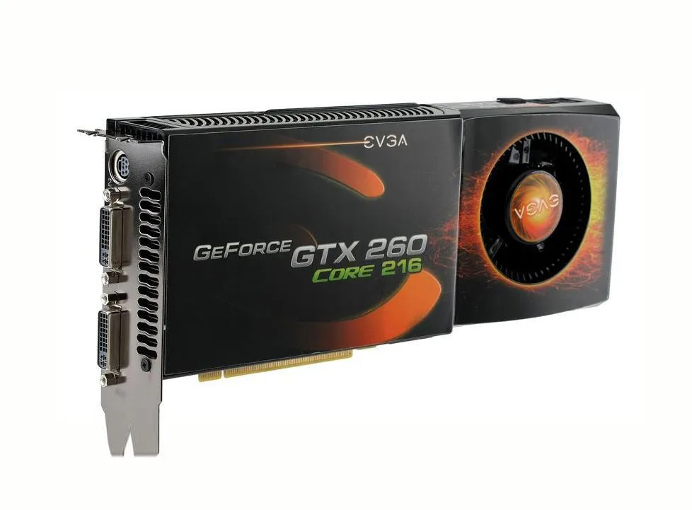 896-P3-1267-TX - EVGA GeForce GTX 260 Core 216 SuperClocked 896MB DDR3 PCI Express Dual DVI Connector Video Graphics Card