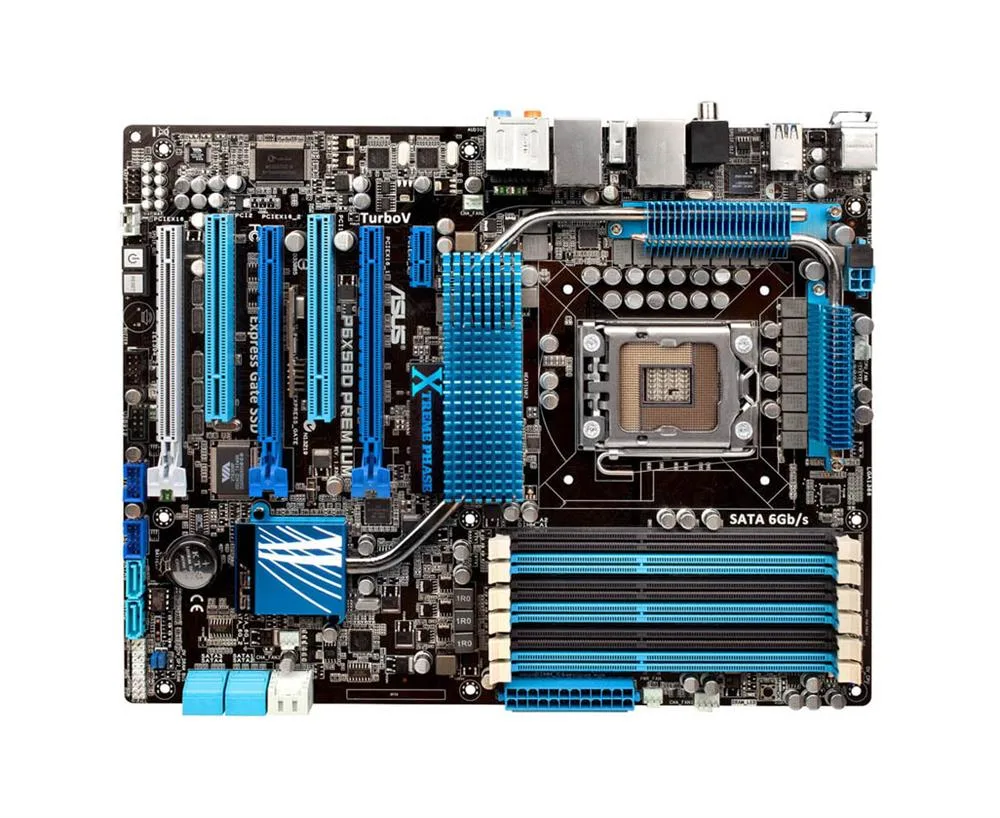 90-MIBAB0-G0EAY00Z - ASUS P6X58D Premium Desktop Board Intel X58 Express Enhanced SpeedStep Technology Socket B 6400MT/s 24GB DDR3 SDRAM DDR3-1600/PC3-12800, DDR3-1333/PC3-10600, DDR3-1066/PC3-8500 CrossFireX, SLI ATX