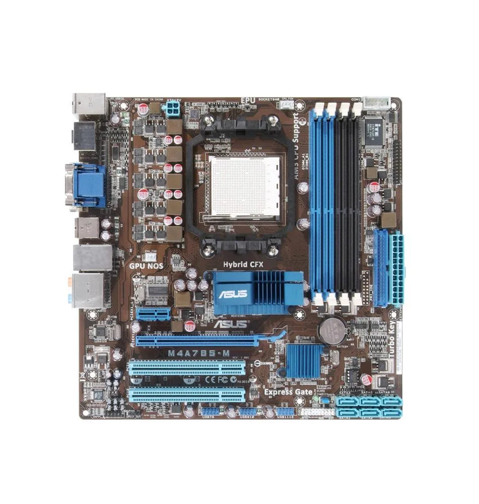 90-MIBB10-G0EAY0 - ASUS M4A785-M AMD 785G MATX 4xDDR2 1200OC Max 16GB onboard