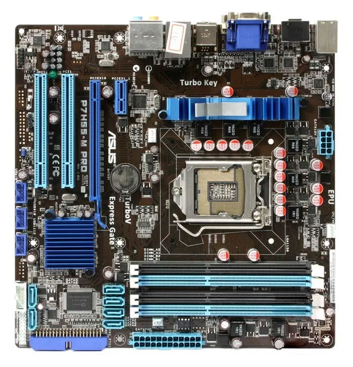 90-MIBBB0-G0EAY0KZ - ASUS P7H55-M PRO Desktop Board Intel Chipset ATX Socket H LGA-1156 16GB DDR3 SDRAM Ultra ATA/133 (ATA-7) Serial ATA/300 7.1
