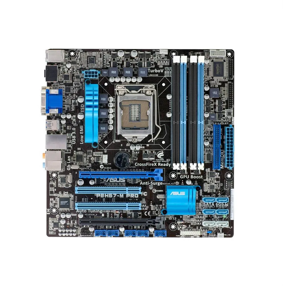 90-MIBDR0-G0EAY0GZ - Asus P8H67-M PRO - Intel Socket 1155, 4 x DIMM, Max. 32 GB, DDR3 1333/1066, CrossFireX, uATX