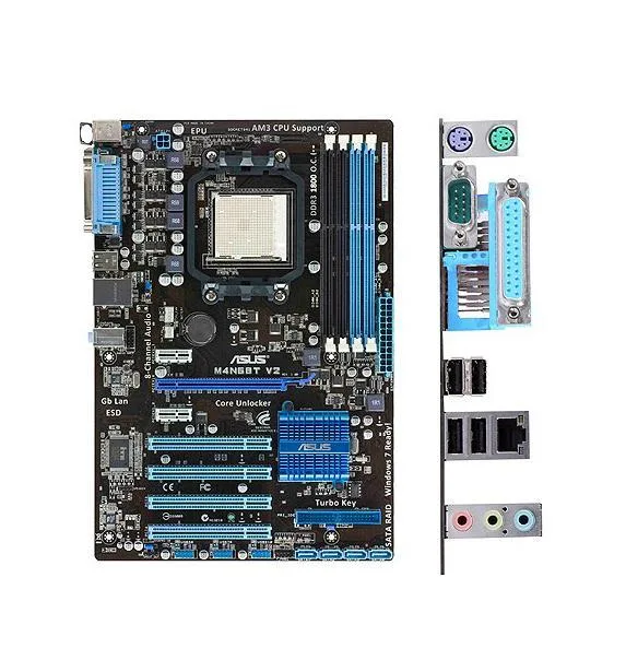90-MIBE30-G0EAY0DZ - ASUS M4N68T V2 Desktop Motherboard nVIDIA Chipset ATX Socket AM3 PGA-941 16GB DDR3 SDRAM Ultra ATA/133 (ATA-7), Ultra ATA/100 (ATA-6) Serial ATA/300 Yes 7.1