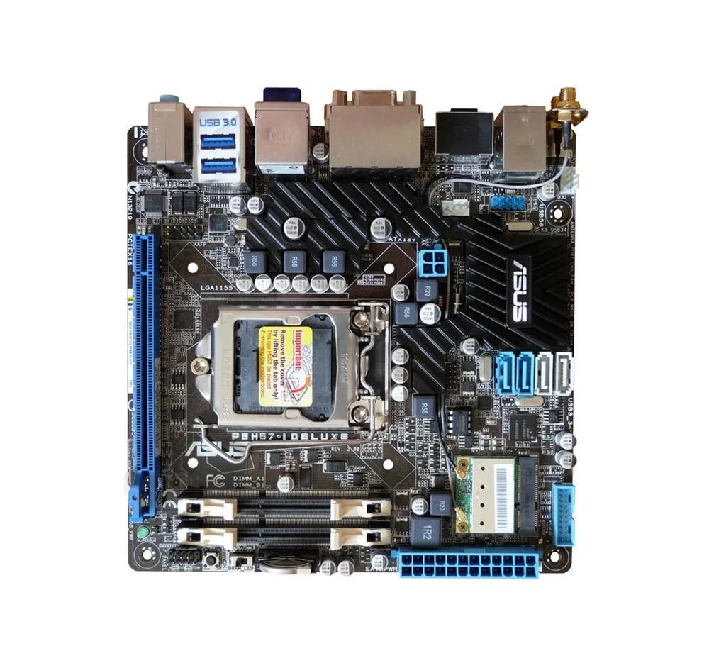 90-MIBE7A-G0AAY0KZ - Asus P8H67-I DELUXE Desktop Motherboard Intel Socket H2 LGA-1155 Mini ITX 1 x Processor Support 16GB DDR3 SDRAM Maximum RAM Serial ATA/600, Serial ATA/300 Yes Controller No 1 x PCIe x16 Slot 2 x USB 3.0 Port Yes Yes