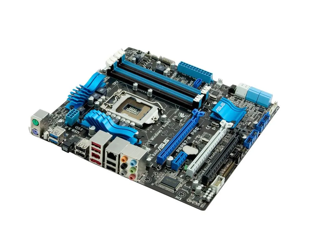 90-MIBEL0-G0EAY0DZ - ASUS P8P67-M PRO Desktop Motherboard Intel Chipset Micro ATX Socket H2 LGA-1155 32GB DDR3 SDRAM Serial ATA/600, Serial ATA/300 Yes 7.1