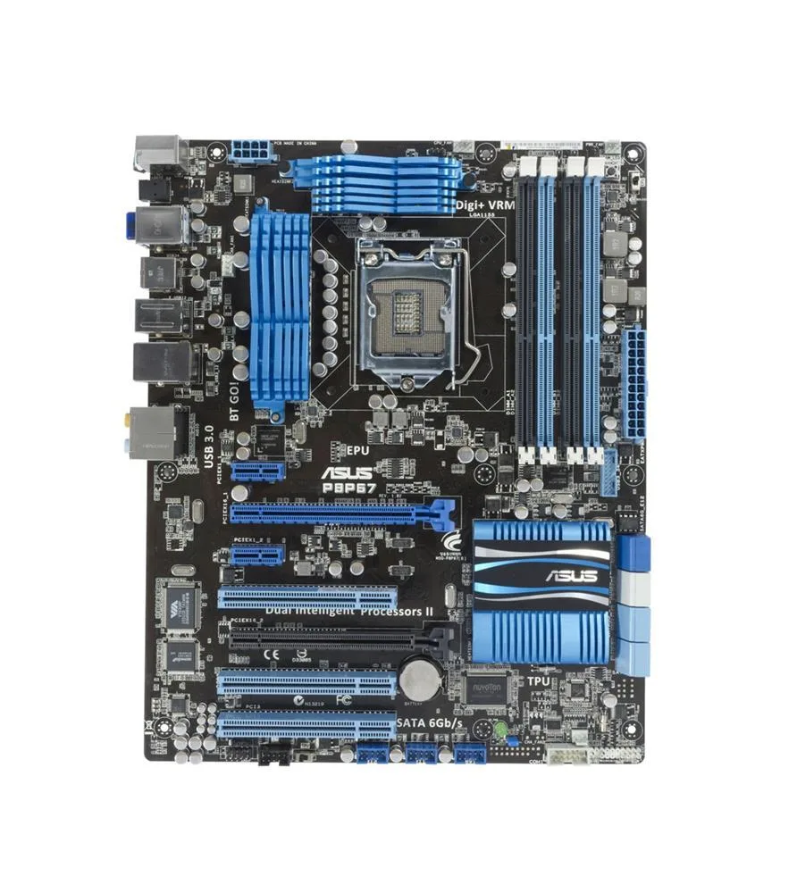 90-MIBG3A-G0AAY00Z - Asus P8P67 Desktop Motherboard Intel Socket H2 LGA-1155 x Retail Pack ATX 1 x Processor Support 32GB DDR3 SDRAM Maximum RAM CrossFireX Support Serial ATA/300, Serial ATA/600 Yes Controller No 1 x PCIe x16 Slot 2 x USB 3.0 Port