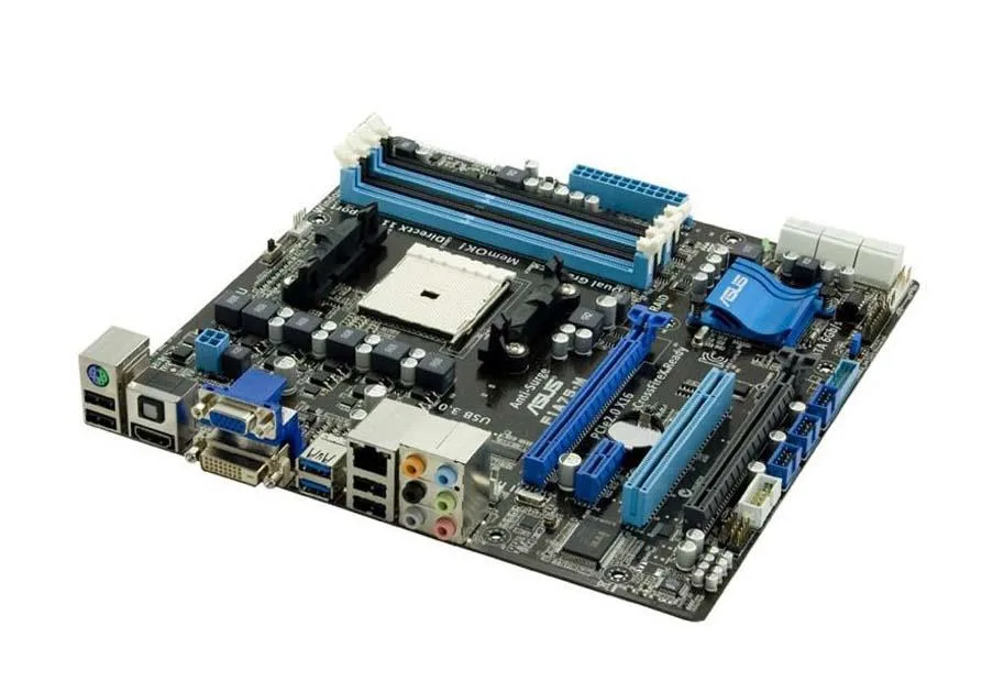 90-MIBGK0-G0AAY0GZ - Asus F1A75-M Desktop Motherboard AMD A75 FCH Chipset Socket FM1 Micro ATX 1 x Processor Support 64GB DDR3 SDRAM Maximum RAM CrossFireX Support Serial ATA/600 Yes Controller Yes 2 x PCIe x16 Slot 2 x USB 3.0 Port Yes