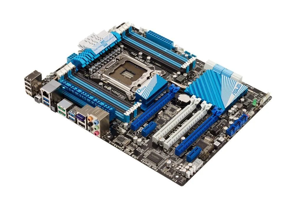 90-MIBHE0-G0AAY00Z - Asus P9X79 Desktop Motherboard Intel Socket LGA-2011 ATX 1 x Processor Support 64GB DDR3 SDRAM Maximum RAM SLI, CrossFireX Support Serial ATA/300, Serial ATA/600 Yes Controller 3 x PCIe x16 Slot 4 x USB 3.0 Port