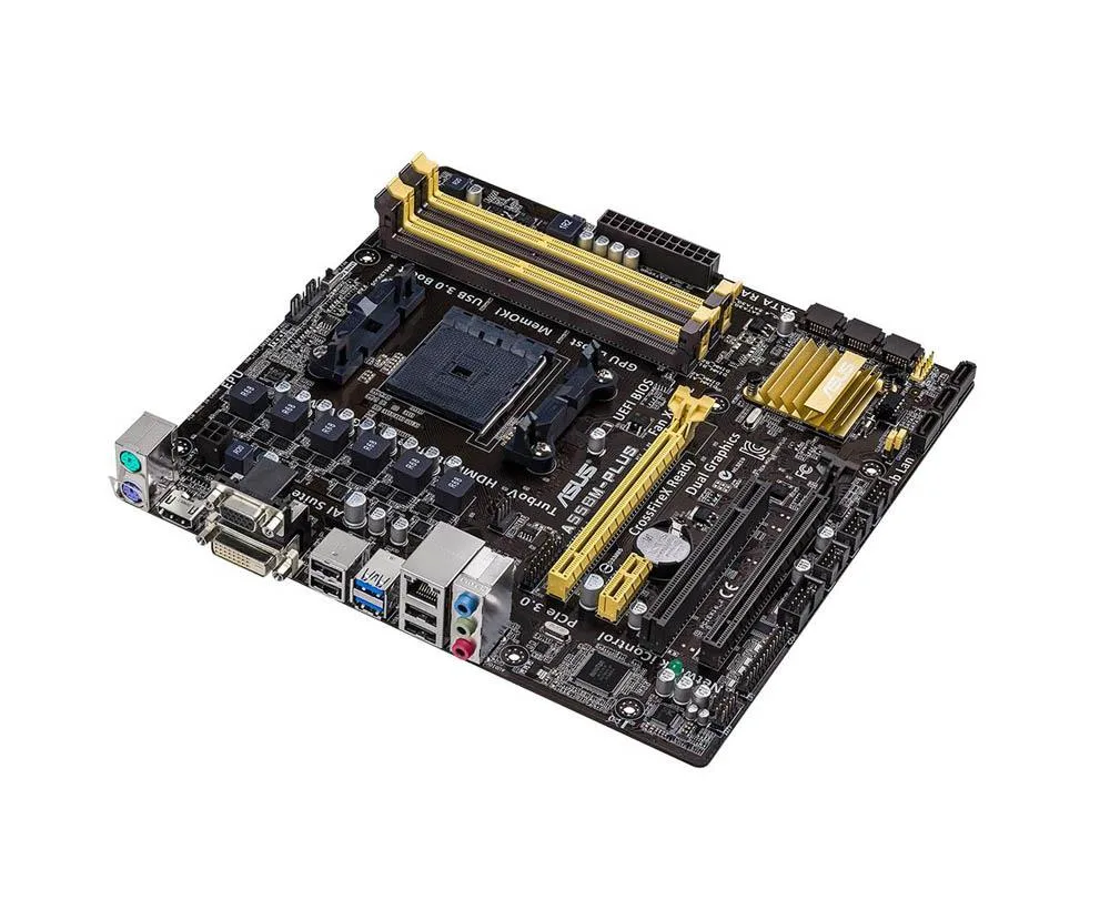 90MB0H70-M0EAY0 - Asus A55BM-PLUS Desktop Motherboard AMD A55 Chipset Socket FM2+