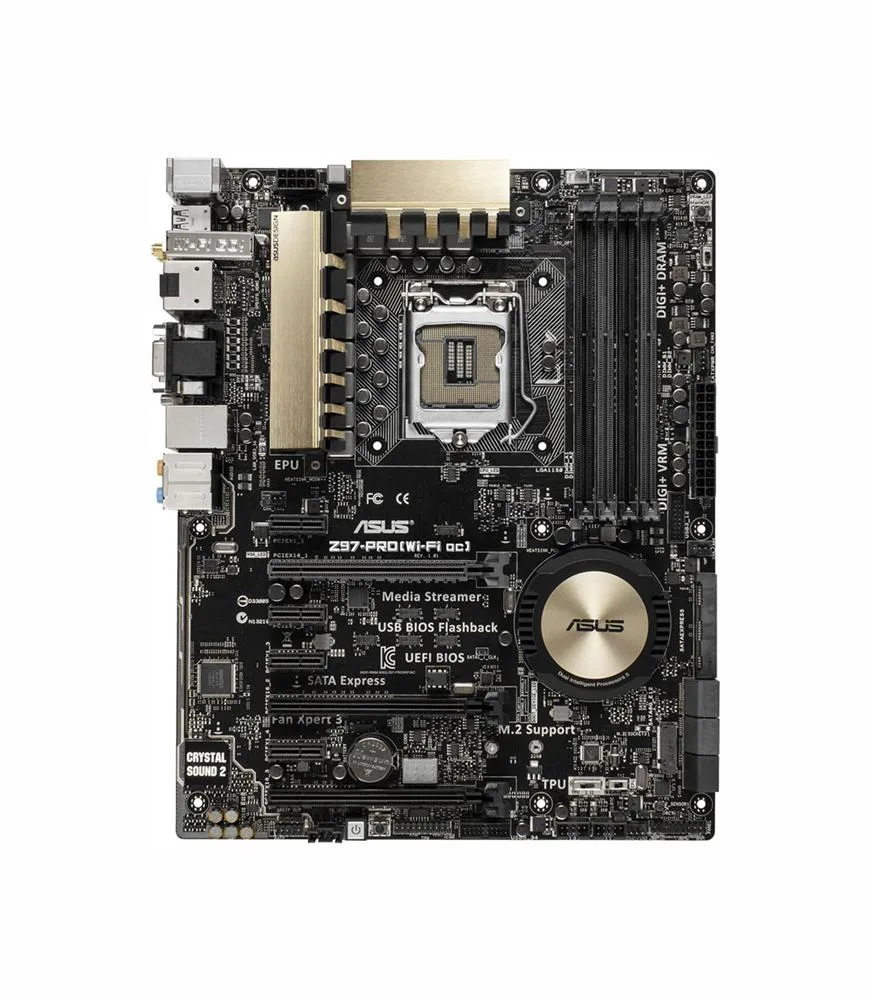 90MB0I10-M0EAY0 - Asus Z97-PRO(Wi-Fi ac) Desktop Motherboard Intel Z97 Express Chipset Socket H3 LGA-1150