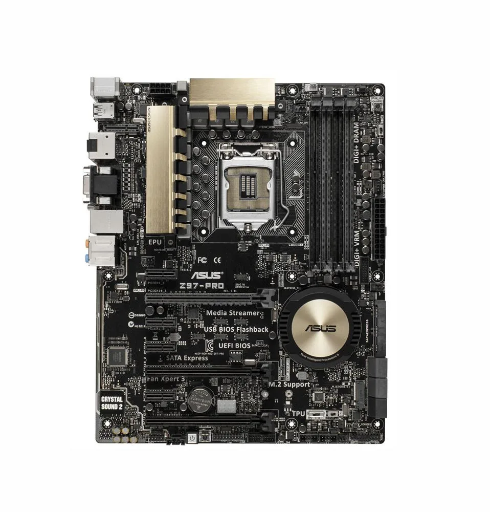 90MB0I11-M0EAY0 - Asus Z97-PRO Desktop Motherboard Intel Z97 Express Chipset Socket H3 LGA-1150